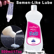 17oz Sperm Lubricant Unscented Cum Realistic Semen Lube Water-Based for Couple