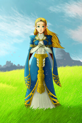 open lace back dress The Legend of Zelda: Tears of the Kingdom Hyrule "Princess" Zelda Cosplay  Costume