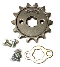 NEW 428 CHAIN FRONT PINION SPROCKET WITH 14 TEETH FOR ATV, DIRT BIKE, GO KARTS