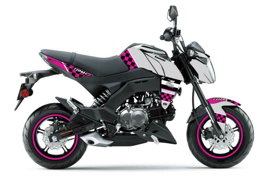 umm　ピンク 2017 2018 2019 2020 KAWASAKI Z125 PRO PINK CHECKERED DCOR