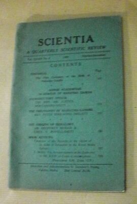 Zeitschrift SCIENTIA A QUARTERLY SCIENTIFIC REVIEW Nr. 4-1969 / Herkunft der Heraldik