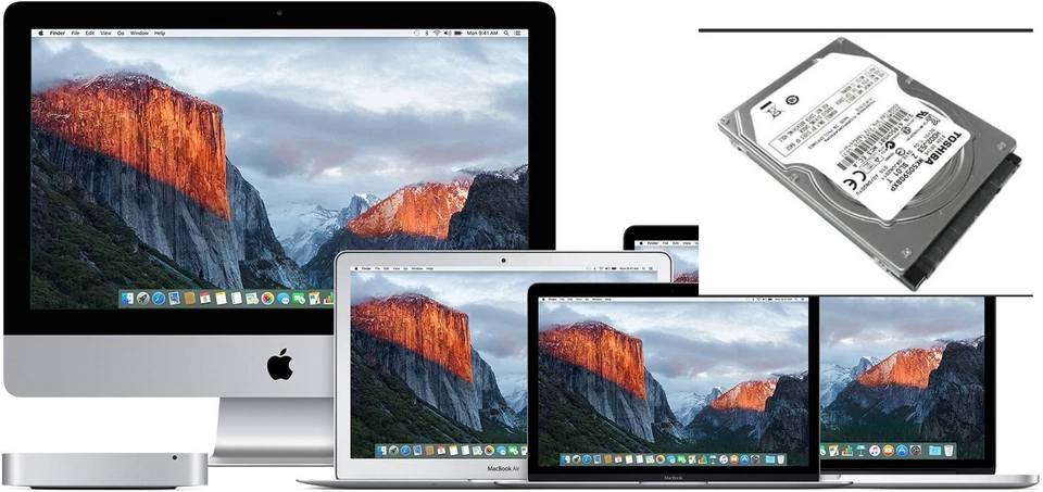 APPLE MAC MINI PRO 250GB 3.5" SATA HARD DRIVE PLUG & PLAY OS X EL CAPITAN 10.11 - Image 3 of 4