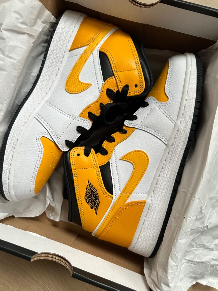 シューズ(男性用) NIKE GS AIR JORDAN 1 MID UNIVERSITY GOLD Jordan 1 Mid - University gold – Resell by Ryan