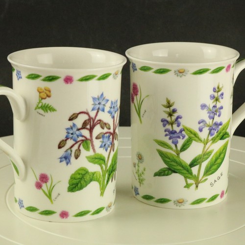 Herb Garden 2x China Mugs by Leonardo Sage & Borage EUC - Picture 7 of 9