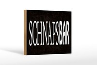 Holzschild Spruch 12X18Cm Schnapsbar Alkohol Kneipe Schwarzes Deko Schild