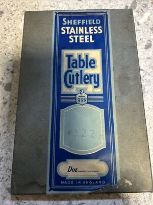 Sheffield Edelstahl Messerset nie benutzt neuwertig in Original Box
