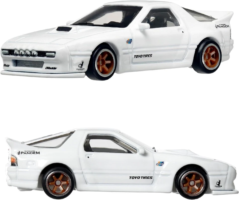 Hot Wheels HRR75 Premium 2-Pack Mazda RX7 FC Pandem/'04 Mazda Mazdasspeed Miata - Image 3 of 4