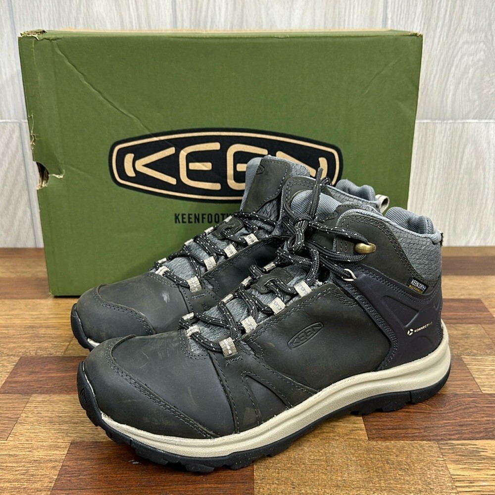 Keen Womens Terradora II Waterproof Leather Hiking Boots Mid Height Lace Magnet