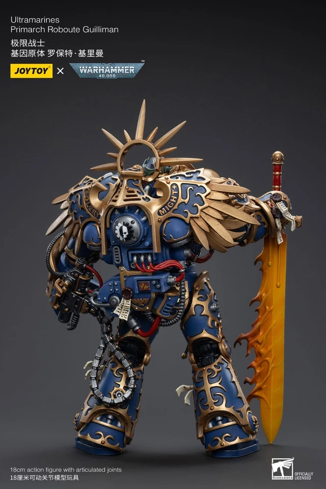 Figuras Hiplay JOYTOY Warhammer Ultramarines Primarca Roboute Guilliman JT6342 Foto 4 de 4