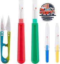 5 Pieces Colorful Seam Ripper Assortment Thread Remover Kit 2 Big and 2 Small