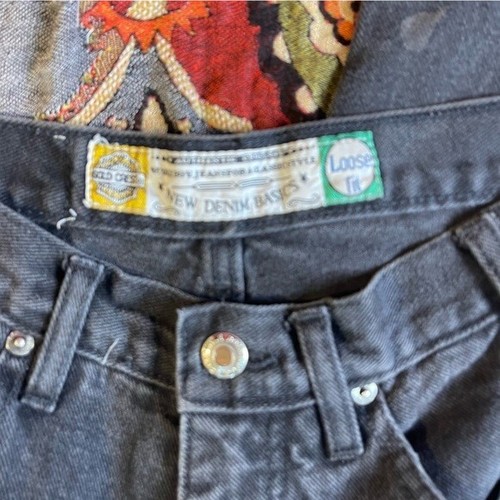 90's Bugle Boy Denim Original Gold Crest Series Men's Black Jeans Cotton 30/34 - Picture 9 of 10