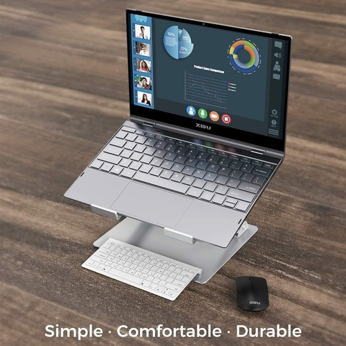 Laptop Holder & Riser Stand Ergonomic Aluminum Portable Adjustable HIGH QUALITY - Picture 8 of 10