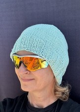 100 Cotton, Blue / Turquoise, O/S, Unisex, Hat/Beanie, FREE SHIPPING In USA 
