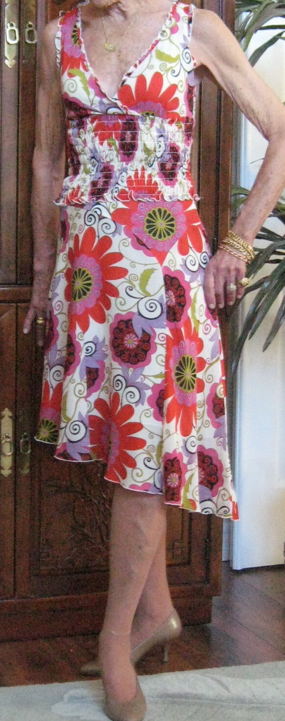 Trina Turk Designer Sexy Flouncy Summer Floral Art to Wear Skirt