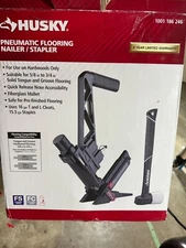 Husky Pneumatic 3-in-1 15.5-Gauge and 16-Gauge 2 in. Flooring Nailer and Stapler