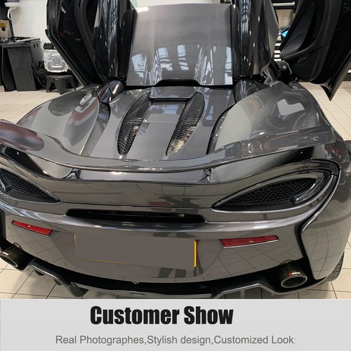 Fit McLaren 540C 570S 2015-2019 Real Carbon Rear Trunk Spoiler Racing Wing Lip - Picture 4 of 12
