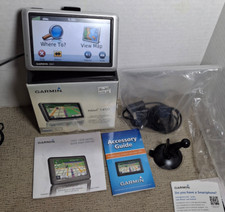Garmin N vi 1450 Auto GPS - Bundle 12v Charging Cable New Suction Base/See Video