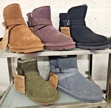 BEARPAW® Boots Emersyn Suede & Wool NeverWet® CHOOSE COLOR & SIZE Brand New Tags