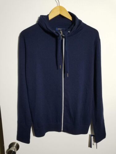 NWT WOMEN'S RALPH LAUREN POLO GOLF FULL ZIP SWEATER, SIZE: M, COLOR: NAVY (J479) - Picture 1 of 3