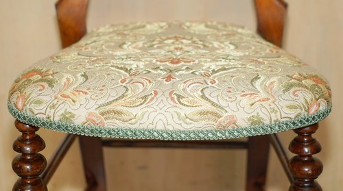 SEDIA TOELETTA DECORATIVA VITTORIANA CIRCA 1880 MEDAGLIONE NOCE POSTERIORE - Foto 9 di 20
