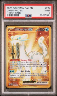 Pokemon PSA 9 Mint | Chien-Pao ex 274/193 Paldea Evolved PAL