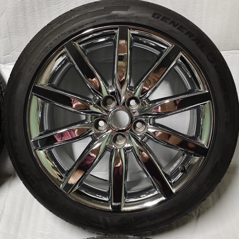 4X Jaguar XK8 XKR X100 19" Atlas CHROME Felgen Räder Sommerreifen Wheels Set - Bild 4 von 4