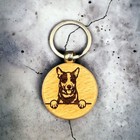 Australian Cattle Dog Wooden Keychain