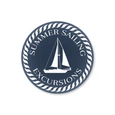 Summer Sailing Excursions Metal Sign