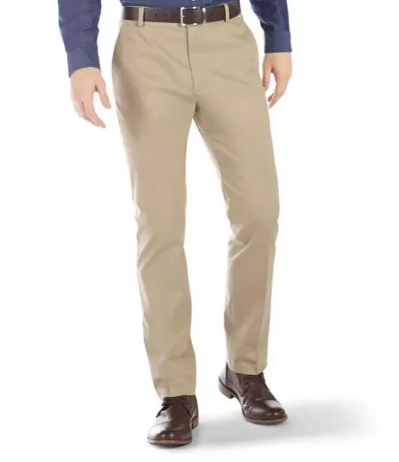 Pebble Beach Mens Tan Performance Pants 32X34 Comfort Fit