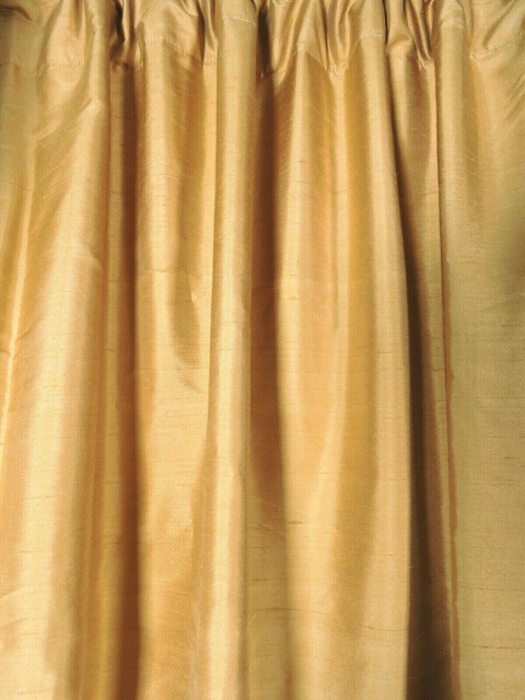 Pottery Barn French Knot Silk Valance Taupe 72 X 17 Lined For