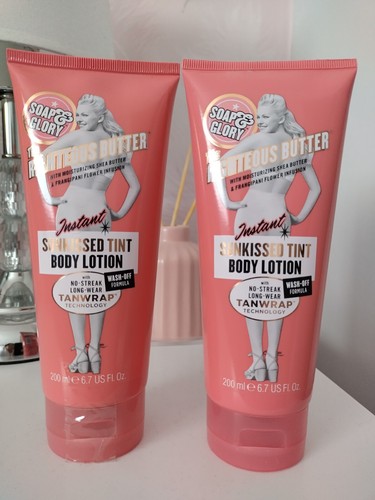 Soap & Glory The Righteous Butter Sunkissed Tint Body Lotion ~ 200ml x 2 ~ New