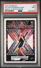 2023 PANINI DONRUSS GREAT X-PECTATIONS #10 VICTOR WEMBANYAMA PSA 9