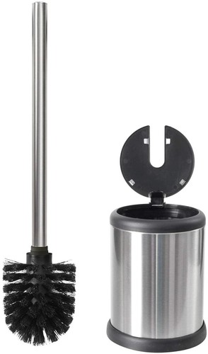 ToiletTree Products Toilet Cleaning Brush and Holder Set With Lid - For Bathroom