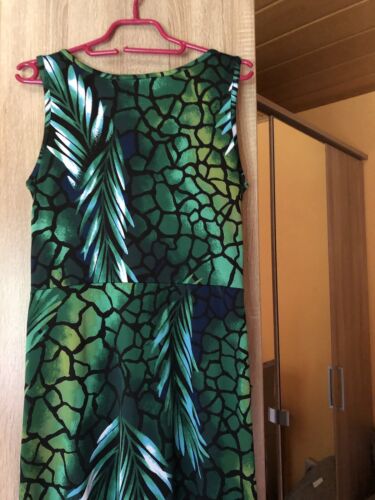Maxikleid Gr. 38 , Grüntöne, wie neu, für kleinere Damen - Bild 3 von 5