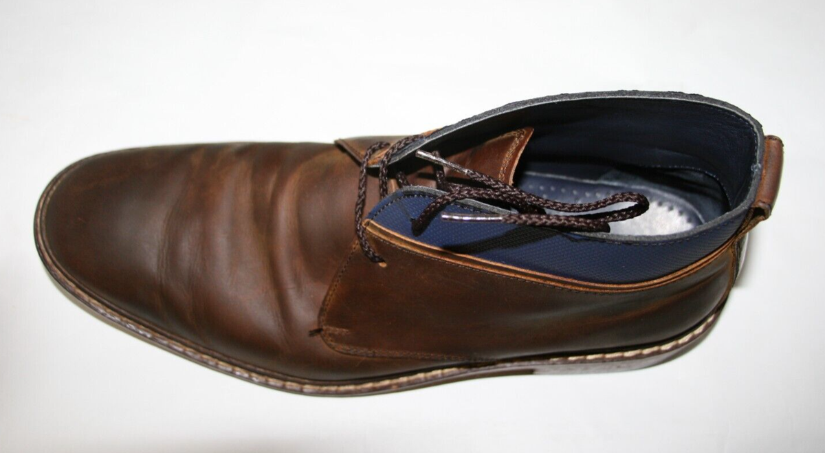 Cole Haan Shoes Men’s 12 M Colton Chukka Brown Leather Blue Boots C11771 Cole Haan Colton Chukka Brown Leather Boots C11771 Mens Size  main image 2