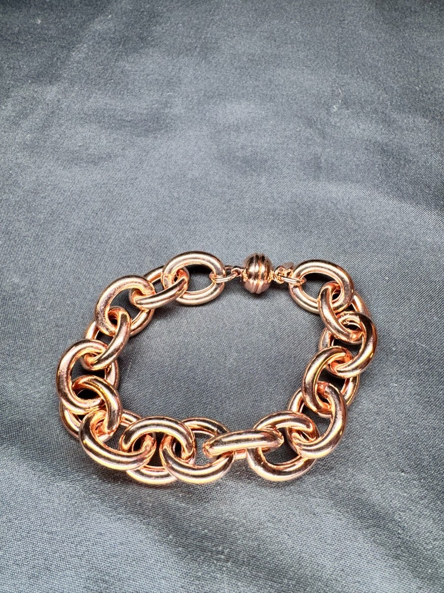 Bronze Milor Italy Large Magnetic Chunky Link 8