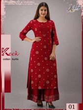 Women 100 Cotton Kurtis and Plazzo 2 Piece set M, L