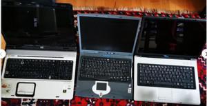 Alle 3 Notebooks Starten mit Windows XP Professional als Ersatzteilspender