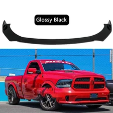 Glossy Black Style Black Front Bumper Lip Spoiler Splitter for Dodge Ram 1500