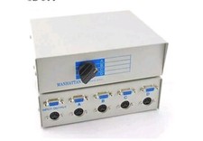 Manhattan 4-Way VGA Monitor Din-5 Keyboard Switch Box