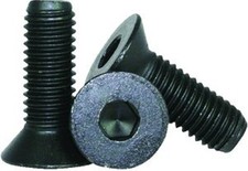 Flat Socket Cap Screw 8 MM X 20 MM Black Zinc (12 Pc) M8-1.25 x 20mm MADE IN USA