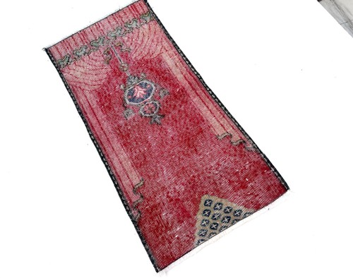 TRIBAL VINTAGE BOHO HANDGEKNÜPFT OUSHAK WOLLE HANDGEFERTIGT TÜRKISCH ANTIK EINGANGSTEPPICH - Bild 5 von 10