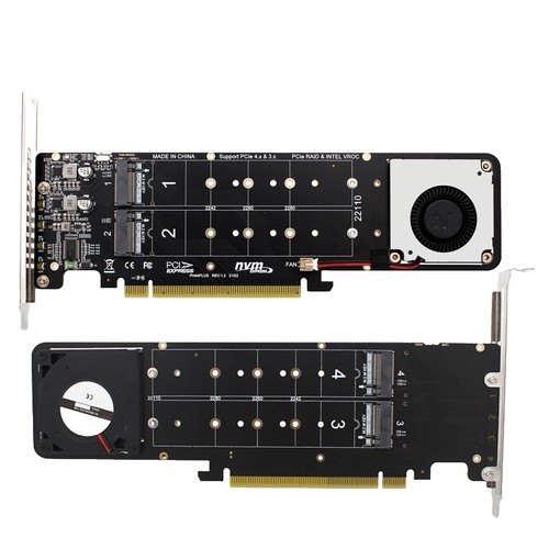 ASUS Hyper M.2 X16 Gen 4 PCIE 4.0/3.0 x4 NVME RAID Expansion Card