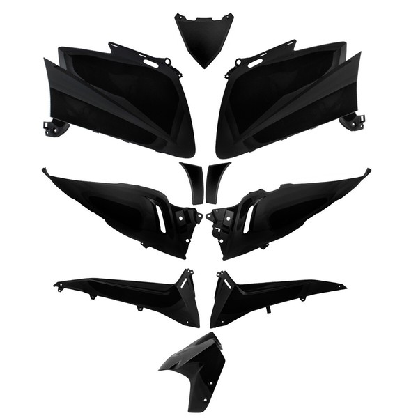 Verkleidungskit TNT 10-Teilig Schwarz Metallic FüR Yamaha XP T-Max 530 Ccm-image