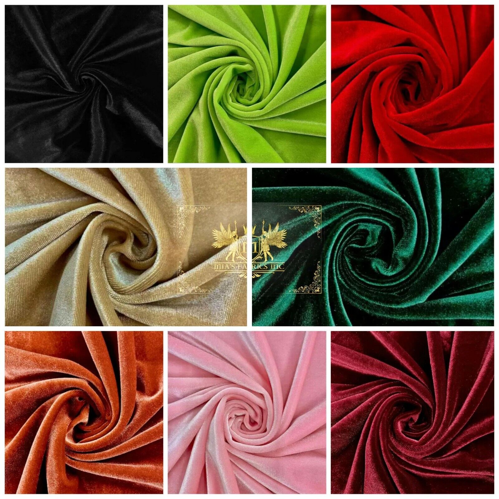 Stretch Velvet Fabric, 58-60 Wide / By The Yard in Many Colors - Free  Shipping