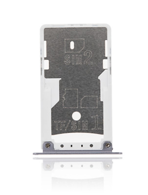 Replacement Sim Tray Compatible For Xiaomi Redmi Note 4X (Platinum Silver)