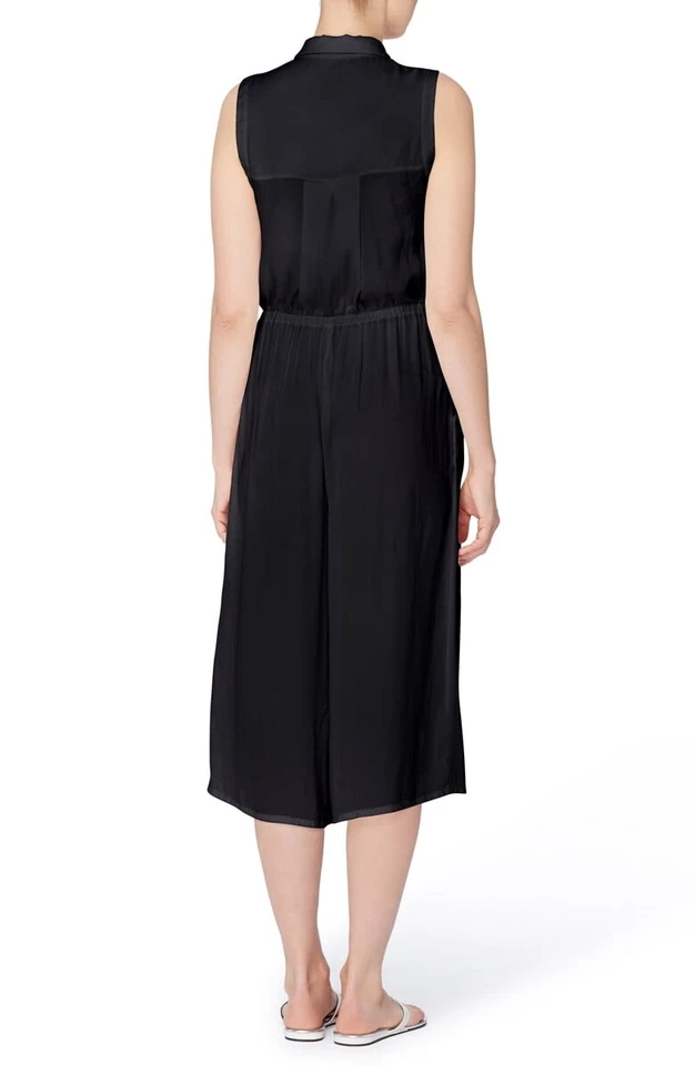 CATHERINE MALANDRINO Bethea Crop Jumpsuit Sz. 6 (black) 151795 - Image 2 of 2
