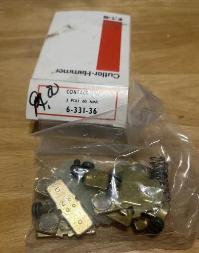 NEW EATON CUTLER-HAMMER 6-331-36 3 POLE 60 AMP DP CONTACT KIT