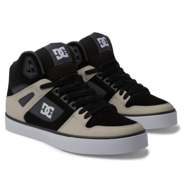 Dc Shoes Puro Alto Top Gillet Nero - Grigio - Marrone ADYS400043 XKSC Da UK 7 -