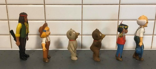 Rare MONARCH: THE BIG BEAR OF TALLAC, 6 PVC FIGURES MAIA & BORGES PORTUGAL, 80's - Picture 4 of 10